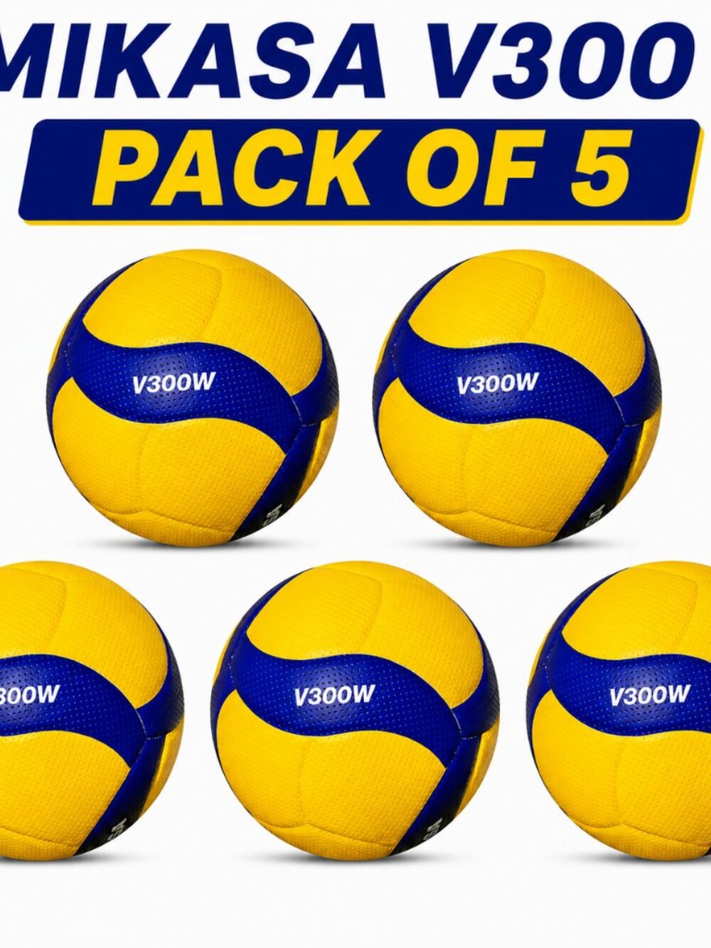 Mikasa V300W Volleyball Ball Professional Volleyball Ball Size 5 pack #5